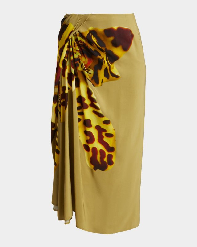 Sampa Orchid Midi Skirt